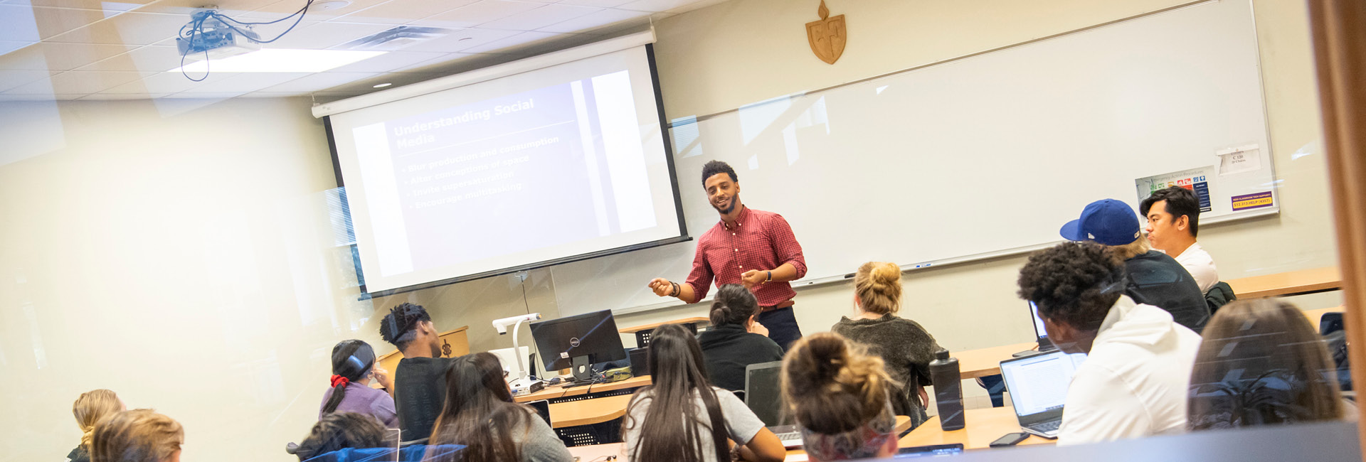 Professor teaching a class