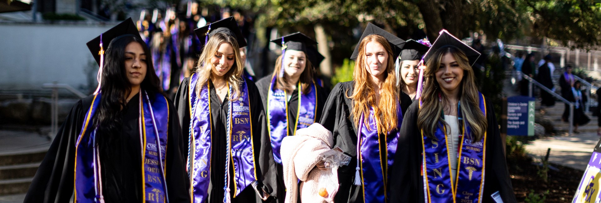 Students celebrating commencement