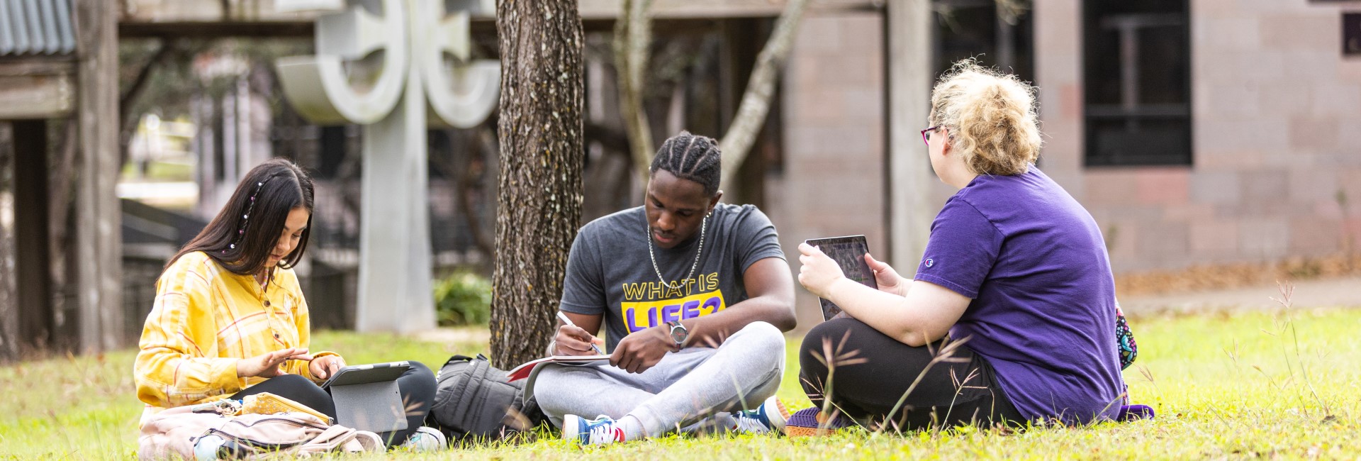 Students on campus
