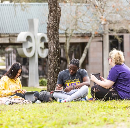 Students on campus