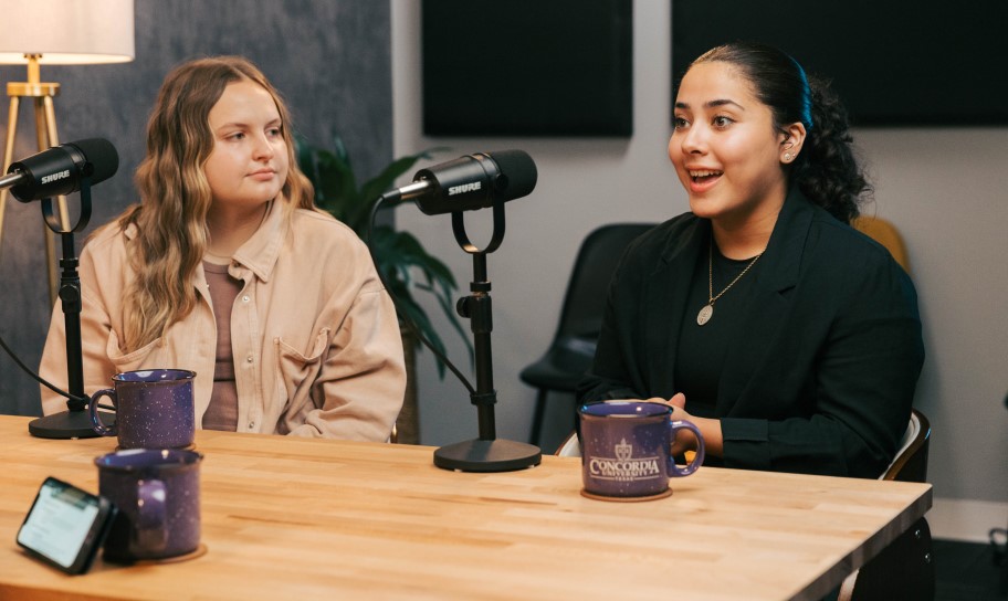 Students in a studio