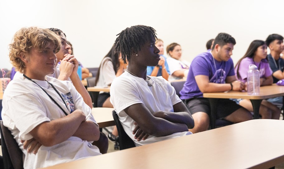 Students in class