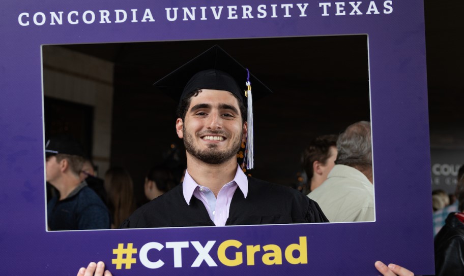 Concordia Texas graduate at commencement