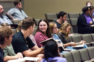 Students in chapel 