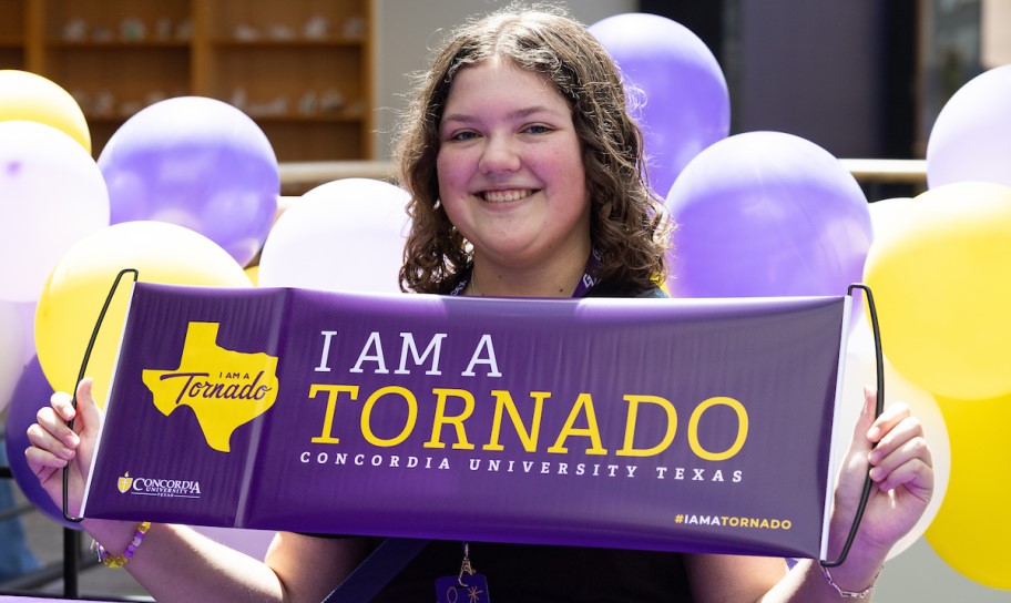 Student Abby Shaivitz at National Decision Day 2025