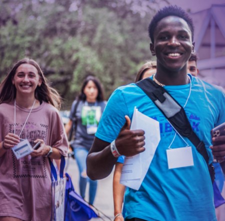 Students on campus